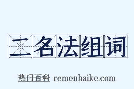 二名法组词是什么意思的图片